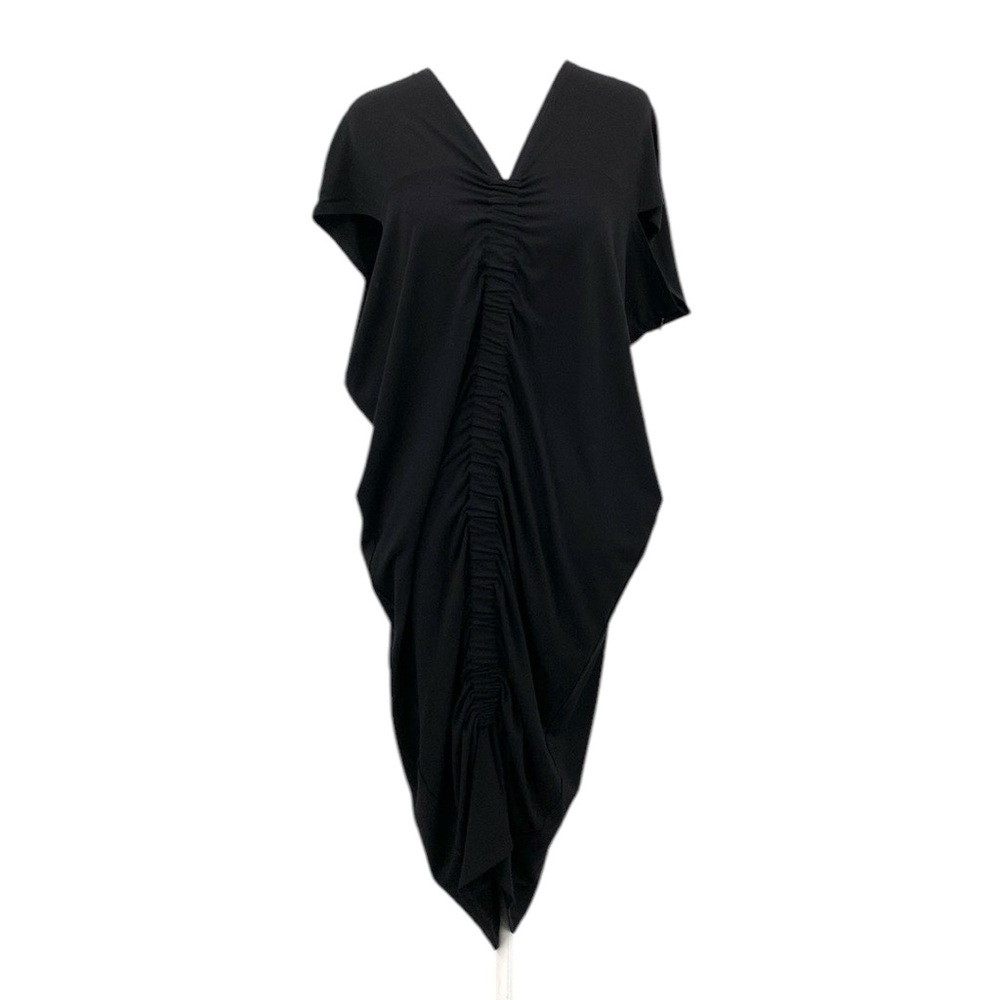 Kinwolfe Black Rushed Dress Women’s Medium‎ LBD Maternity Nursing Adapted Modern